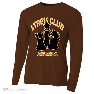 Stress Club Confidently Overthinking Cooling Performance Long Sleeve Crew