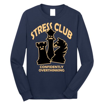 Stress Club Confidently Overthinking Long Sleeve Shirt