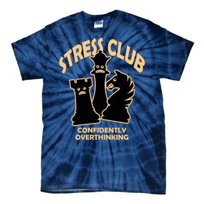 Stress Club Confidently Overthinking Tie-Dye T-Shirt