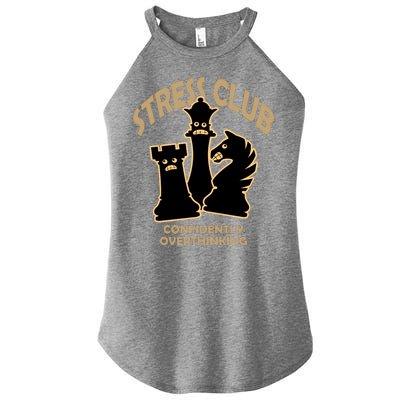 Stress Club Confidently Overthinking Women’s Perfect Tri Rocker Tank