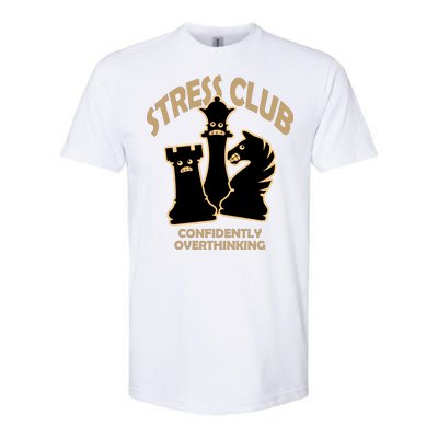 Stress Club Confidently Overthinking Softstyle® CVC T-Shirt