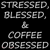 Stressed Bless Coffee Obsessed Mousepad