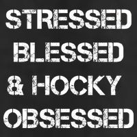 Stressed Blessed Hockey Obsessed Adult Drive Performance Visor
