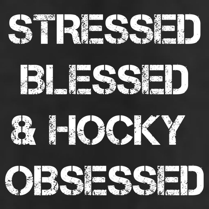 Stressed Blessed Hockey Obsessed Adult Drive Performance Visor