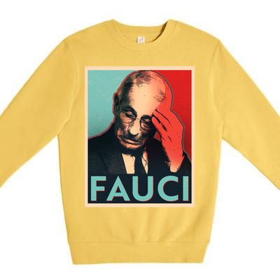 Stressed Dr Fauci Election Premium Crewneck Sweatshirt