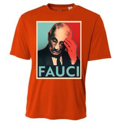 Stressed Dr Fauci Election Cooling Performance Crew T-Shirt