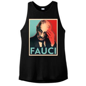 Stressed Dr Fauci Election Ladies PosiCharge Tri-Blend Wicking Tank