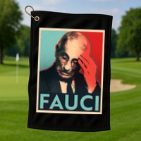 Stressed Dr Fauci Election Golf Towel