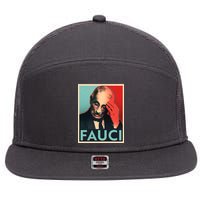 Stressed Dr Fauci Election 7 Panel Mesh Trucker Snapback Hat
