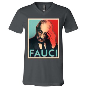 Stressed Dr Fauci Election V-Neck T-Shirt