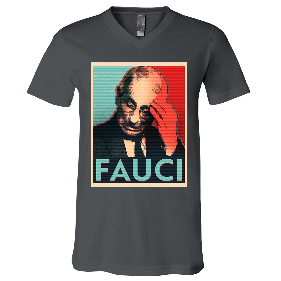 Stressed Dr Fauci Election V-Neck T-Shirt
