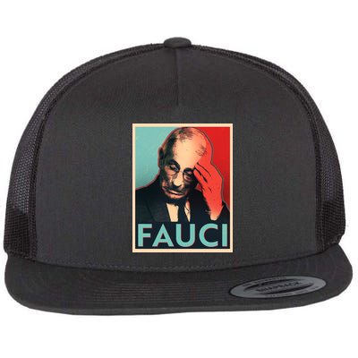 Stressed Dr Fauci Election Flat Bill Trucker Hat