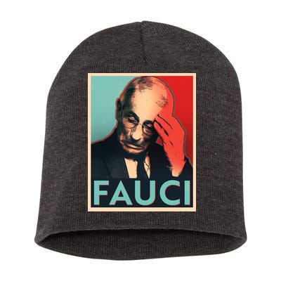 Stressed Dr Fauci Election Short Acrylic Beanie