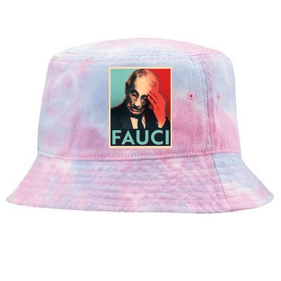 Stressed Dr Fauci Election Tie-Dyed Bucket Hat