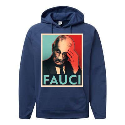 Stressed Dr Fauci Election Performance Fleece Hoodie