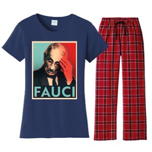 Stressed Dr Fauci Election Women's Flannel Pajama Set