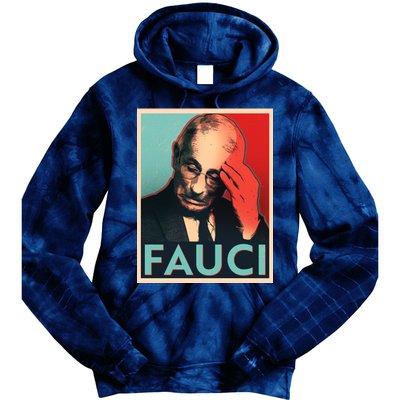 Stressed Dr Fauci Election Tie Dye Hoodie