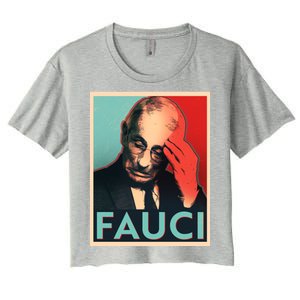 Stressed Dr Fauci Election Women's Crop Top Tee