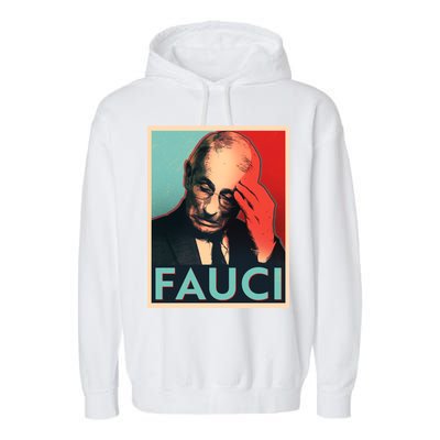 Stressed Dr Fauci Election Garment-Dyed Fleece Hoodie