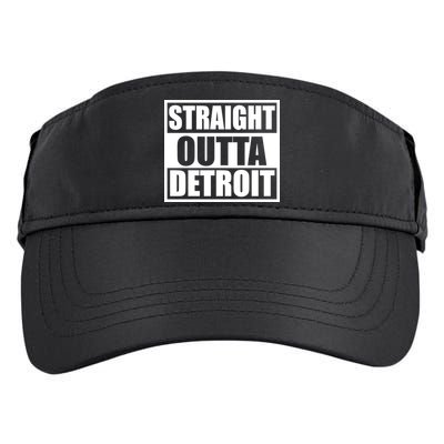 Striaght Outta Detroit Michigan Adult Drive Performance Visor