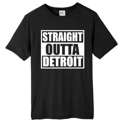 Striaght Outta Detroit Michigan Tall Fusion ChromaSoft Performance T-Shirt