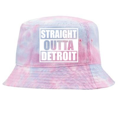 Striaght Outta Detroit Michigan Tie-Dyed Bucket Hat