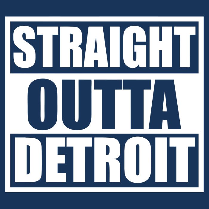 Striaght Outta Detroit Michigan Cool Comfort Performance Bucket Hat