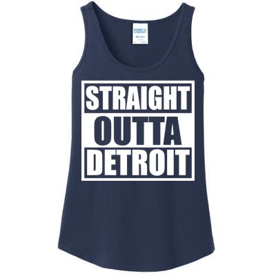 Striaght Outta Detroit Michigan Ladies Essential Tank