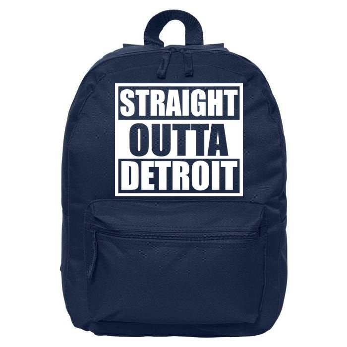 Striaght Outta Detroit Michigan 16 in Basic Backpack