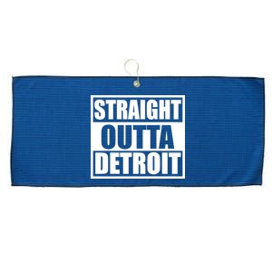 Striaght Outta Detroit Michigan Large Microfiber Waffle Golf Towel