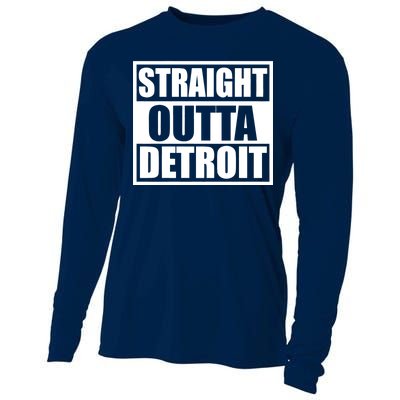 Striaght Outta Detroit Michigan Cooling Performance Long Sleeve Crew