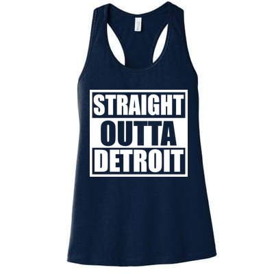 Striaght Outta Detroit Michigan Womens Tank Top