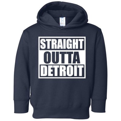 Striaght Outta Detroit Michigan Toddler Hoodie