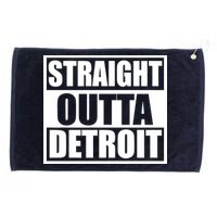 Striaght Outta Detroit Michigan Grommeted Golf Towel