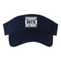 Striaght Outta Detroit Michigan Valucap Bio-Washed Visor