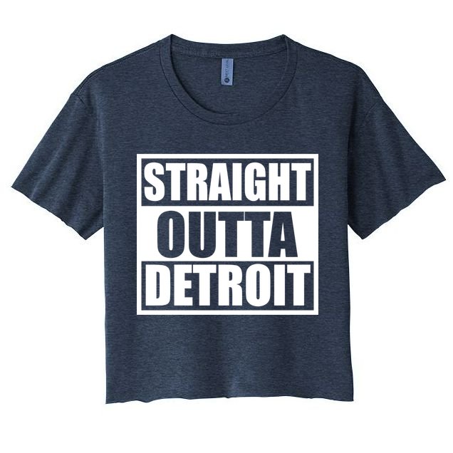 Striaght Outta Detroit Michigan Crop Top