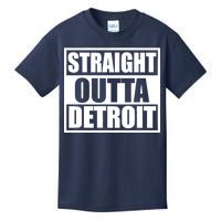 Striaght Outta Detroit Michigan Kids T-Shirt