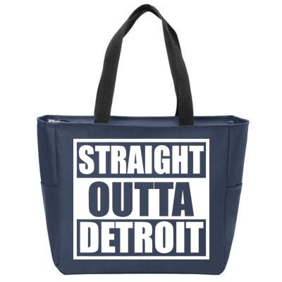 Striaght Outta Detroit Michigan Zip Tote Bag