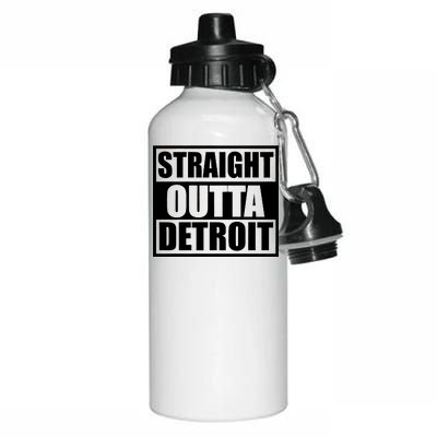 Striaght Outta Detroit Michigan Aluminum Water Bottle