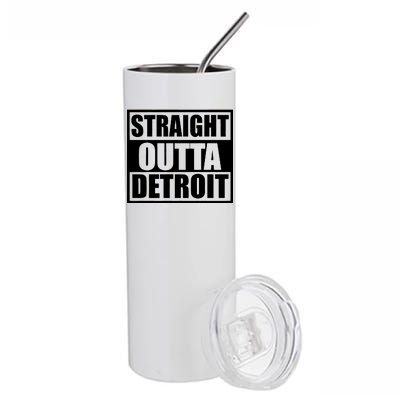 Striaght Outta Detroit Michigan Stainless Steel Tumbler