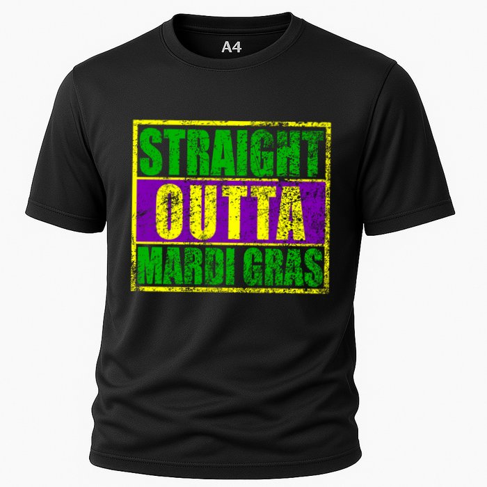 Striaght Outta Mardi Gras New Orleans Party Cooling Performance Crew T-Shirt