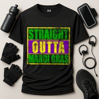Striaght Outta Mardi Gras New Orleans Party Cooling Performance Crew T-Shirt