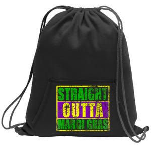 Striaght Outta Mardi Gras New Orleans Party Sweatshirt Cinch Pack Bag