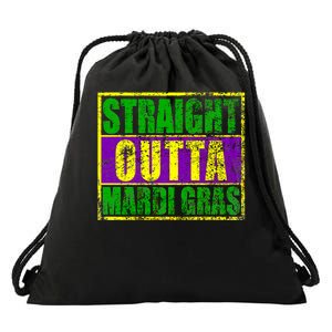 Striaght Outta Mardi Gras New Orleans Party Drawstring Bag