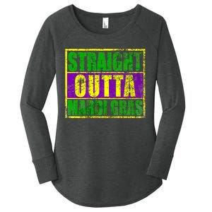 Striaght Outta Mardi Gras New Orleans Party Women's Perfect Tri Tunic Long Sleeve Shirt