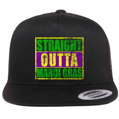 Striaght Outta Mardi Gras New Orleans Party Flatbill Hat
