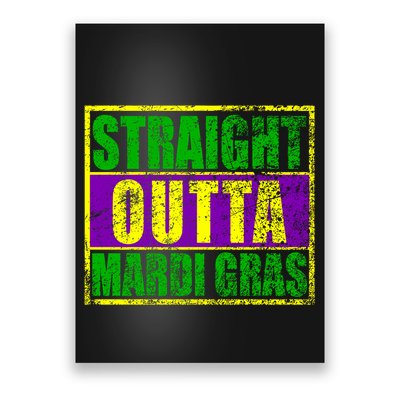 Striaght Outta Mardi Gras New Orleans Party Poster