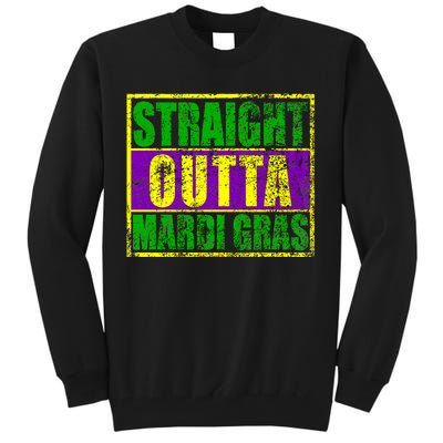 Striaght Outta Mardi Gras New Orleans Party Tall Sweatshirt