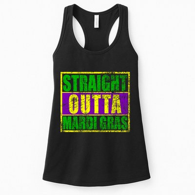 Striaght Outta Mardi Gras New Orleans Party Womens Tank Top