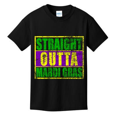 Striaght Outta Mardi Gras New Orleans Party Kids T-Shirt